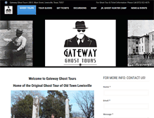 Tablet Screenshot of gatewayghosttours.com